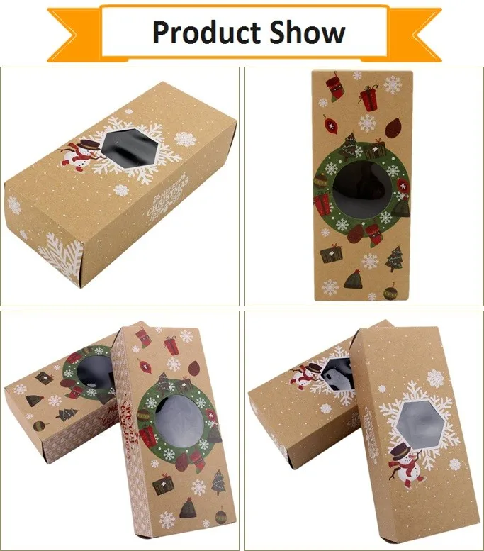 best christmas snowflake custom cardboard gift packing box, xmas