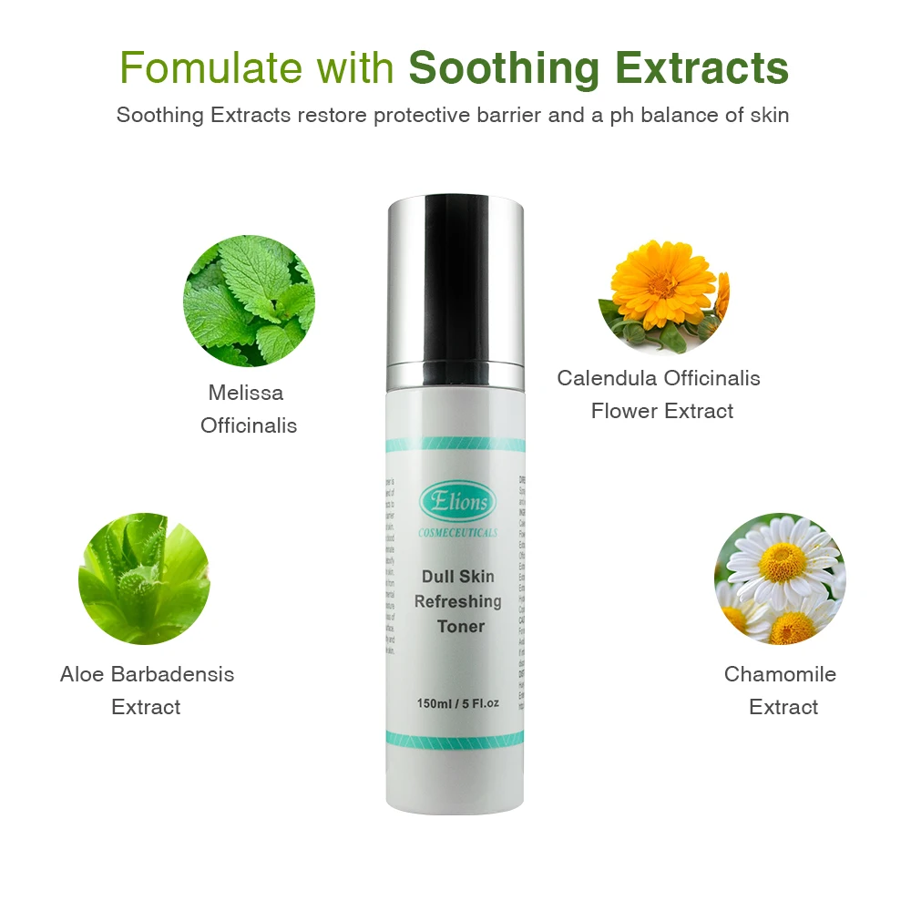 private label herbal extract refreshing skin toner