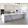 Factory promotional white nature stone marble kitchen countertop and kitchen island tops
