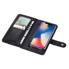 Wireless Power Bank Wallet with Buckle RFID Blocking Portable Charging Card Holder Leather Wallet