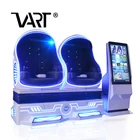 2018 3Dof 2 Seats 9D VR Cinema Interactive VR Egg Capsule with 3D Glasses