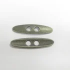 New design oval sewing two holes button metal button