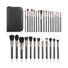 29pcs silver makeup brush set with sable hair makeup brushes