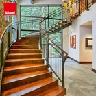 Custom foyer stairs circular staircase wood design round stairs