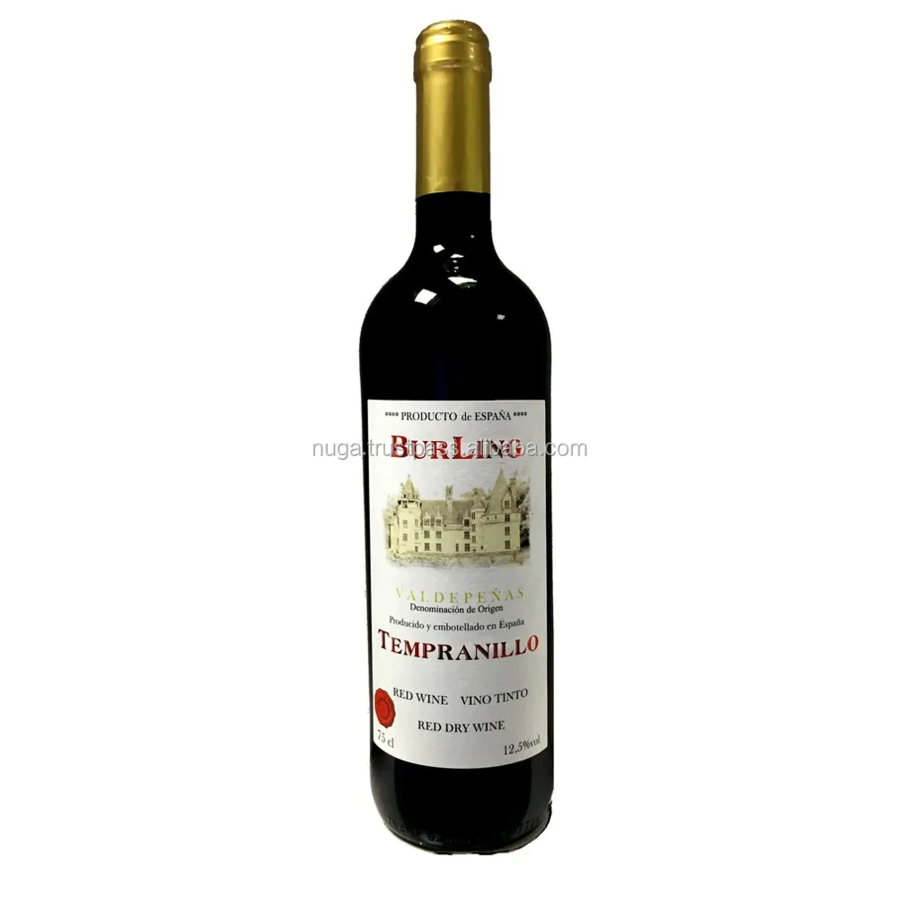 Red wine - Spanish red Wine - 12 % - 0.75 L Bottle