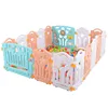 Infant & Baby Playpen - 14 Colourful Panels - Baby Playpen With Door And Activity Panel