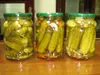 Whole part, and brine, water preservation process fermented gherkins
