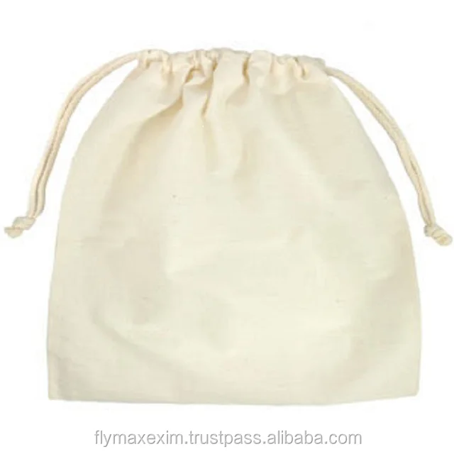 cheap promotion muslin cotton shoulder canvas drawstring bag