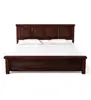 Antique Indian Solid Wood in Provincial Teak Finish King Size Bed with Box Storage