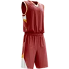 Top quality custom made sublimated design 100% polyester mesh team basketball jerseys