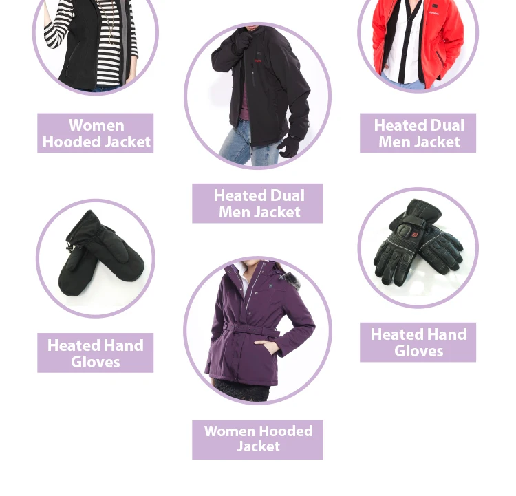 Cold weather Battery Heated Hand Gloves