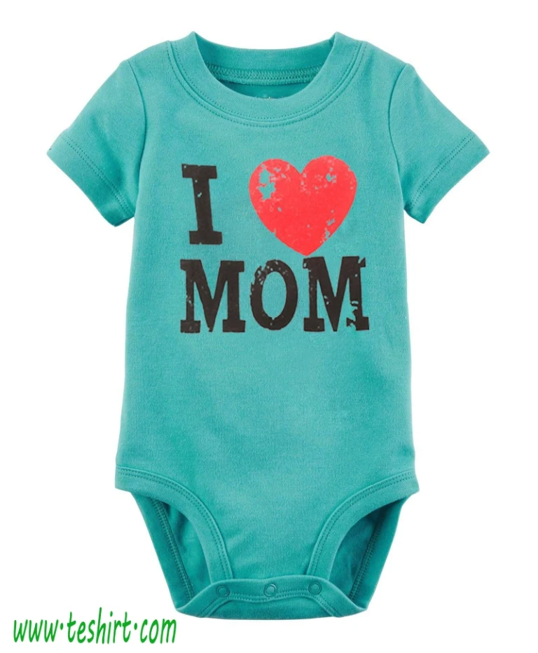 organic printed  baby romper