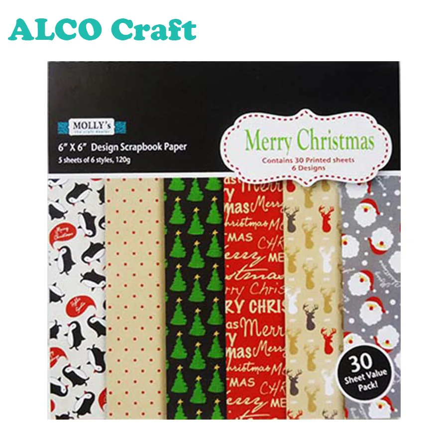 120g woodfree merry christmas design fancy printing paper for