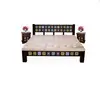 Indian solid wood Home furniture Bed with tiles