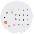 Double Sided Unisex Design Infant Newborn Baby Monthly Milestone Blanket