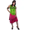 Boho Sleeveless Tie Dye Umbrella dress/ Caftan Sundress / Beach Cover Up