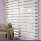 Double layer roller fabric of zebra blinds in day and night