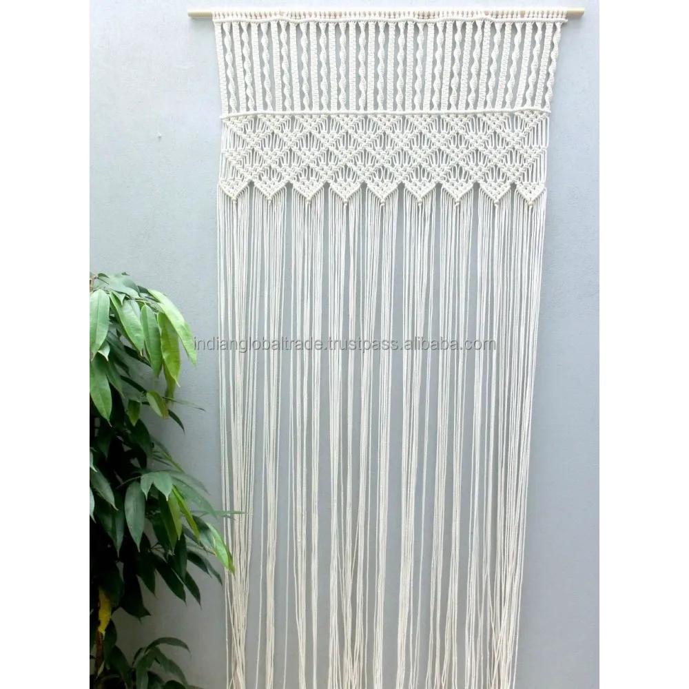 Door Curtain Of Macrame Rope View Decorative Door Curtain N A Product Details From Isar International Llp On Alibaba Com