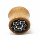 Rainbow gems bamboo flesh tunnel ear piercings body jewellery