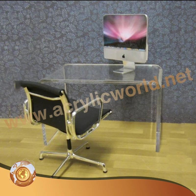 Modern Design Cheap Acrylic Desk Clear Perspex Lucite U Shaped