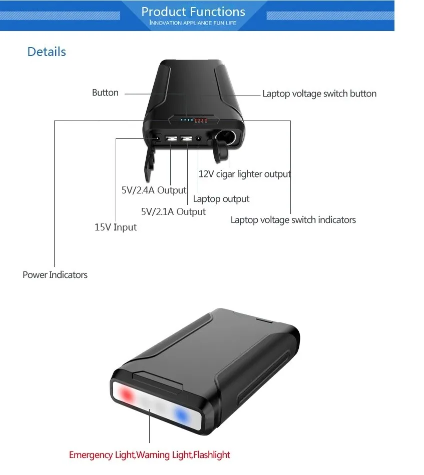 Power Bank 72000 mAh - ANKUX.COM
