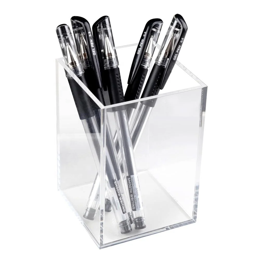 Pen Holder Clear Acrylic Desk Organizer Buy Clear Acrylic Pen