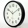 12 inch printed face battery operate plastic round quartz custom wall clock