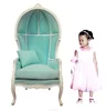Furniture Junior White Kid Canopy Chair - Living Room French Furniture