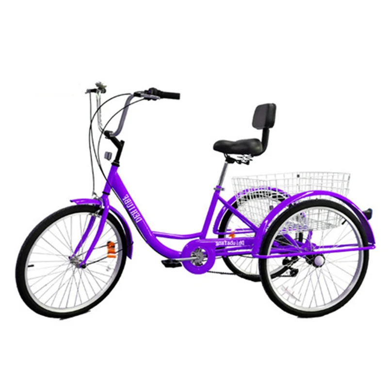 purple adult tricycle