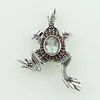 Green Amethyst & Ruby Agate Stone Frog 925 Silver Sterling Jewelry Pendant, Pendant Jewelry Wholesaler India
