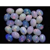 Small Size Natural Fire Oval Shape Smooth Ethiopian Opal cabochon loose gemstone for jewelry