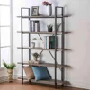Industrial Book Shelf Modern Industrial Design - 5 Tier