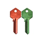 Key UL050 Universal Brass Material Colorful Aluminum Key Blank