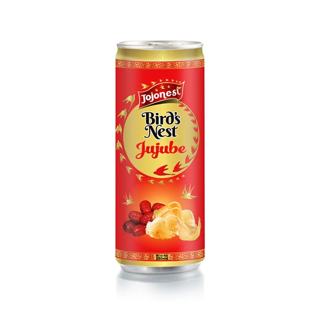 250ml bird"s nest jujube flavour drink in aluminium can