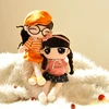 lovely baby toys fashion doll plush pink baby doll for girls