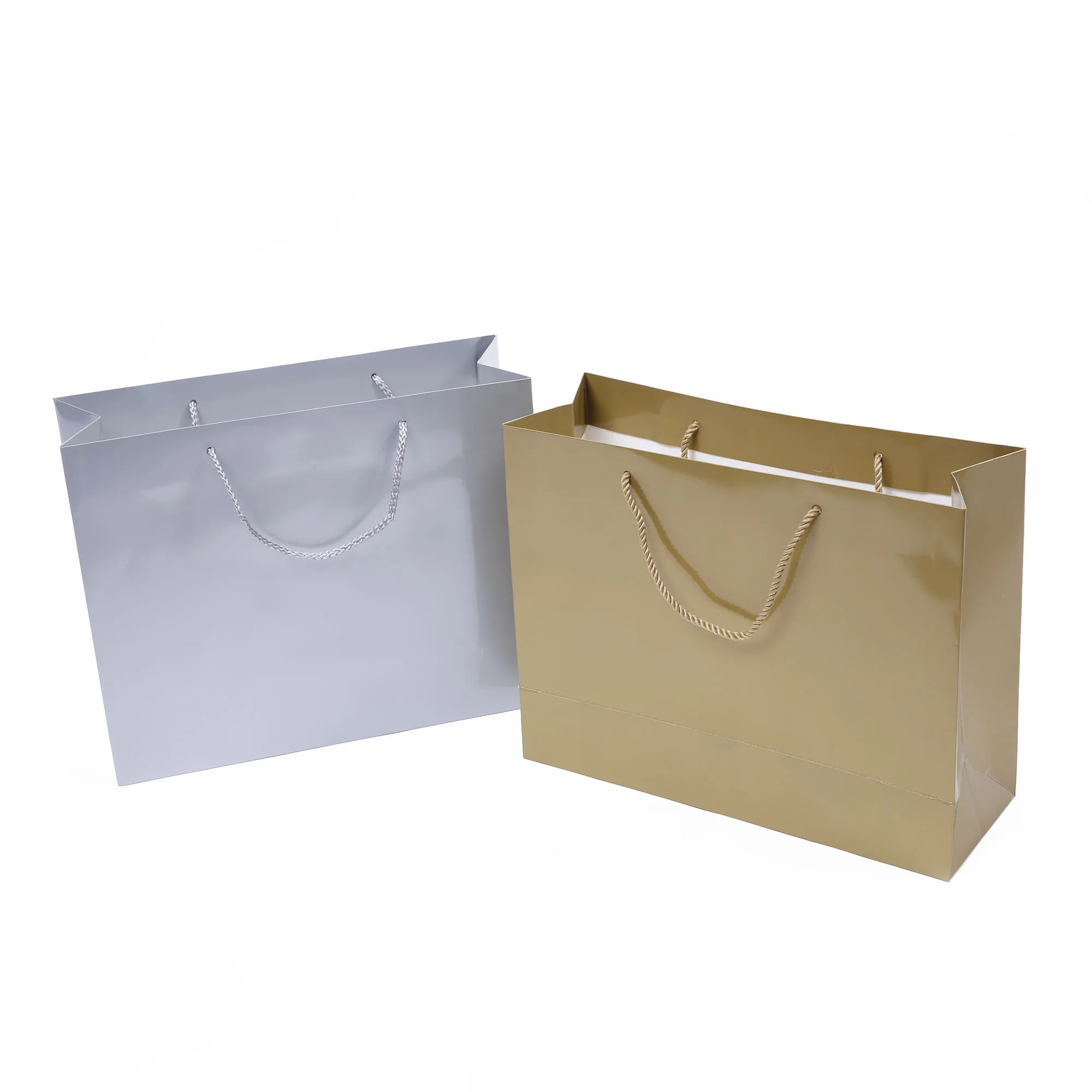 design gift paper shopping bag with handle, craft brown custom