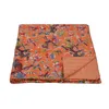 Traditional Handcrafted Bird of Paradise Kantha Queensize Quilts