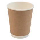 disposable Kraft paper biodegradable coffee cup to go