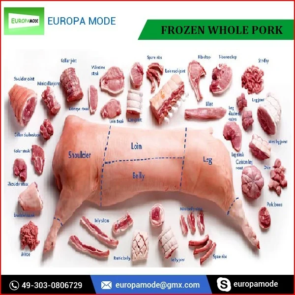 frozen whole pork and parts