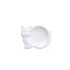 White ceramic cat shape tea bag holder