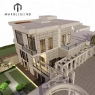 luxury contemporary 3d villa exterior and interior architectural design service