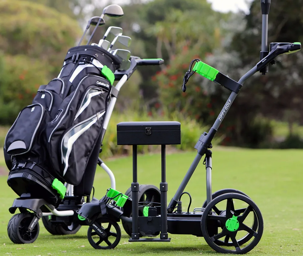 battery powered golf trolley