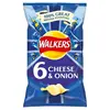 Walkers Cheese and Onion Crisps 6 Pack