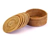 Natural Rattan 5.5-inch Cup Coaster Rattan Round Placemats