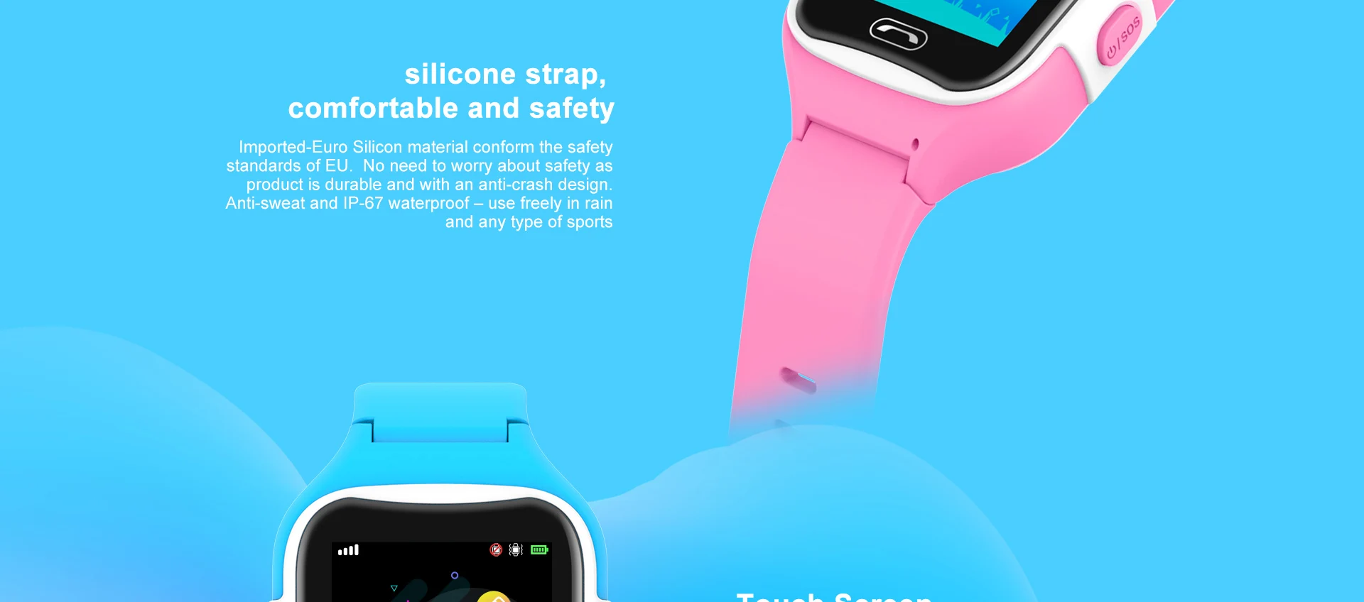 Best tracker watch for kids in 2018 with voice chat GPS location and security fence - ANKUX.COM