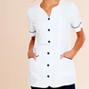 Nurse Uniform Shirt Hospital Clothing Supply OEM ODM Nursing Doctor Uniform Shirt Long Sleeve Short Sleeve Tops Blouse XXS-15XL