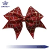 custom logo cheer bows with rhinestones match cheerleading uniforms