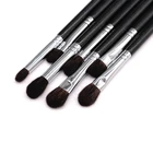 professional new makeup brush goat hair black wooden handle12pcs makeup brush set cosmetic brush set
