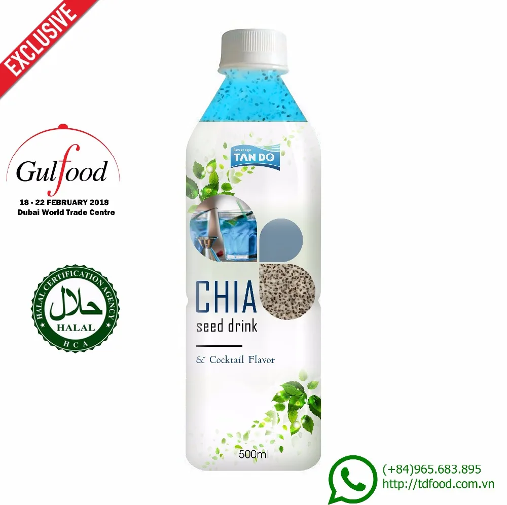 cocktail chia seed drink for exlusive distributor