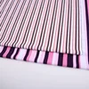 Stripe Printed 100% Polyester silk chiffon fabric withlurex digital print